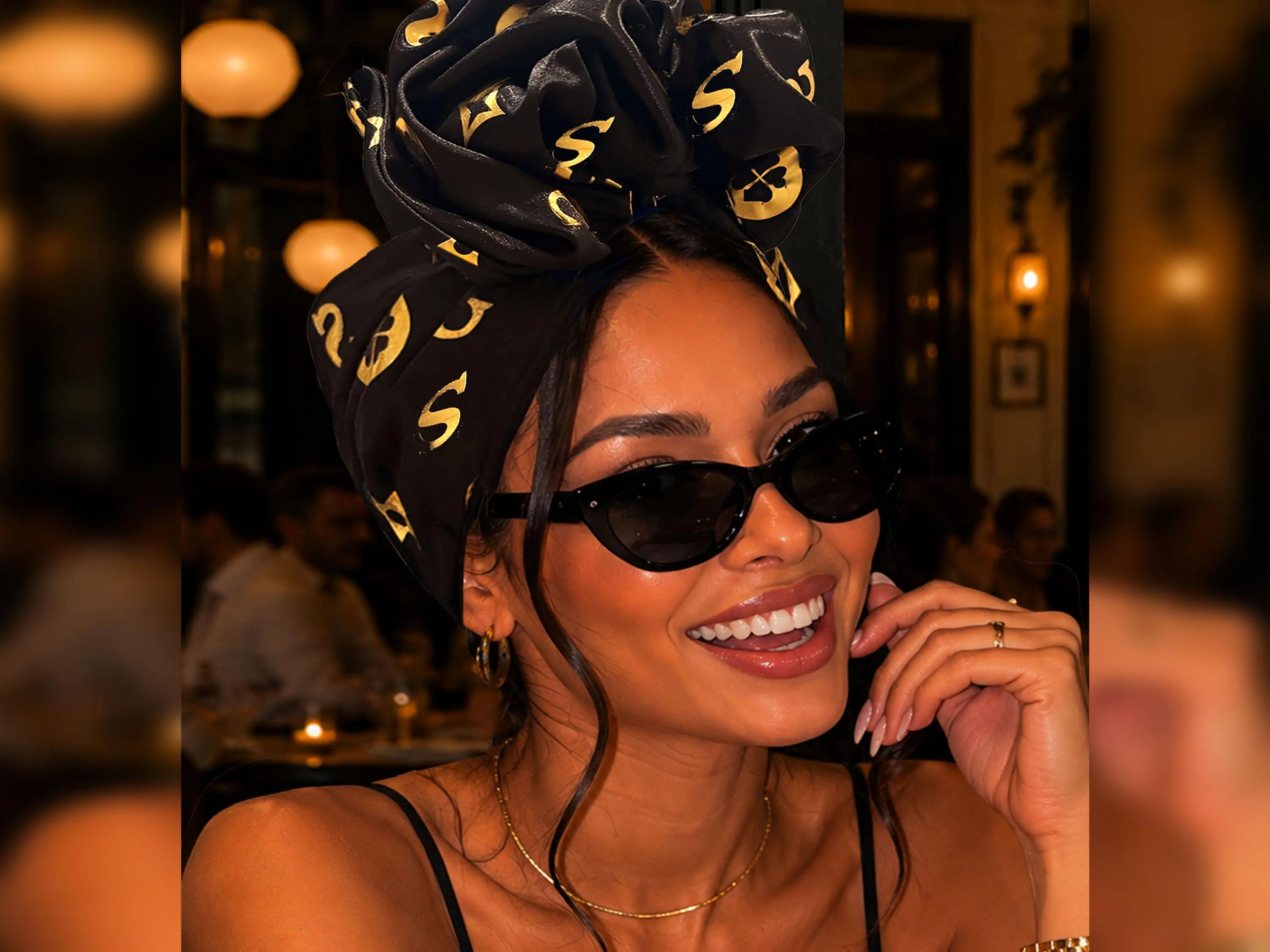 Oversized Wired Satin Head Wrap | Adjustable Headband for Natural Hair | Protective Wrap for Braids, Locs & Thick Hair | Luxury Hair Wrap