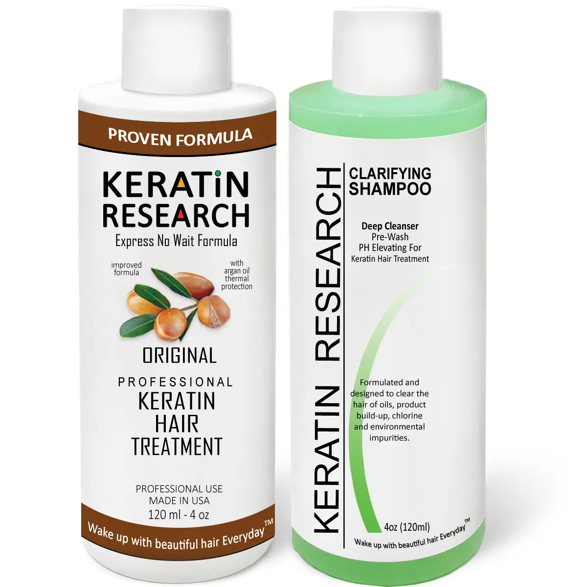 KERATIN RESEARCH Brazilian Keratin Hair Treatment Straightening Complex Blowout LONG Lasting Keratin Treatment with Argan Oil Straightening Smoothing Professional Results Keratina Brasilera Haircare
