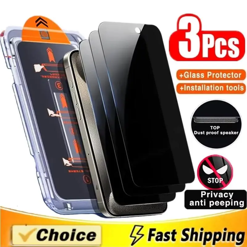 For Samsung A57 A56 5G A17 A16 A36 A35 A26 A55 A24 A15 A14 A13 A12 Easy Installation  Anti SpyTempered Glass Screen Protector