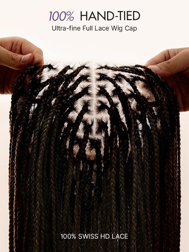 [New Arrival]OwnScalp Salon Braids Super Natural Scalp Full HD Lace Knotless Box Braided Wig Flexi-Fit Invisi Drawstring Cap Miracle Knots Limited Time Offer TikTok Exclusive #luvmenewarrivals
