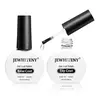 JEWHITENY Gel Nail Polish Set - 2-Pcs 10ML Clear-Based & Coating Gel, No-Wipe Base & Glassy Top Coat, UV/LED Cure, Quick-Drying, Smooth Manicure Selfcare for DIY Home Nail Care