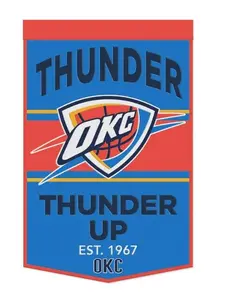 Oklahoma City Thunder Wool Banner