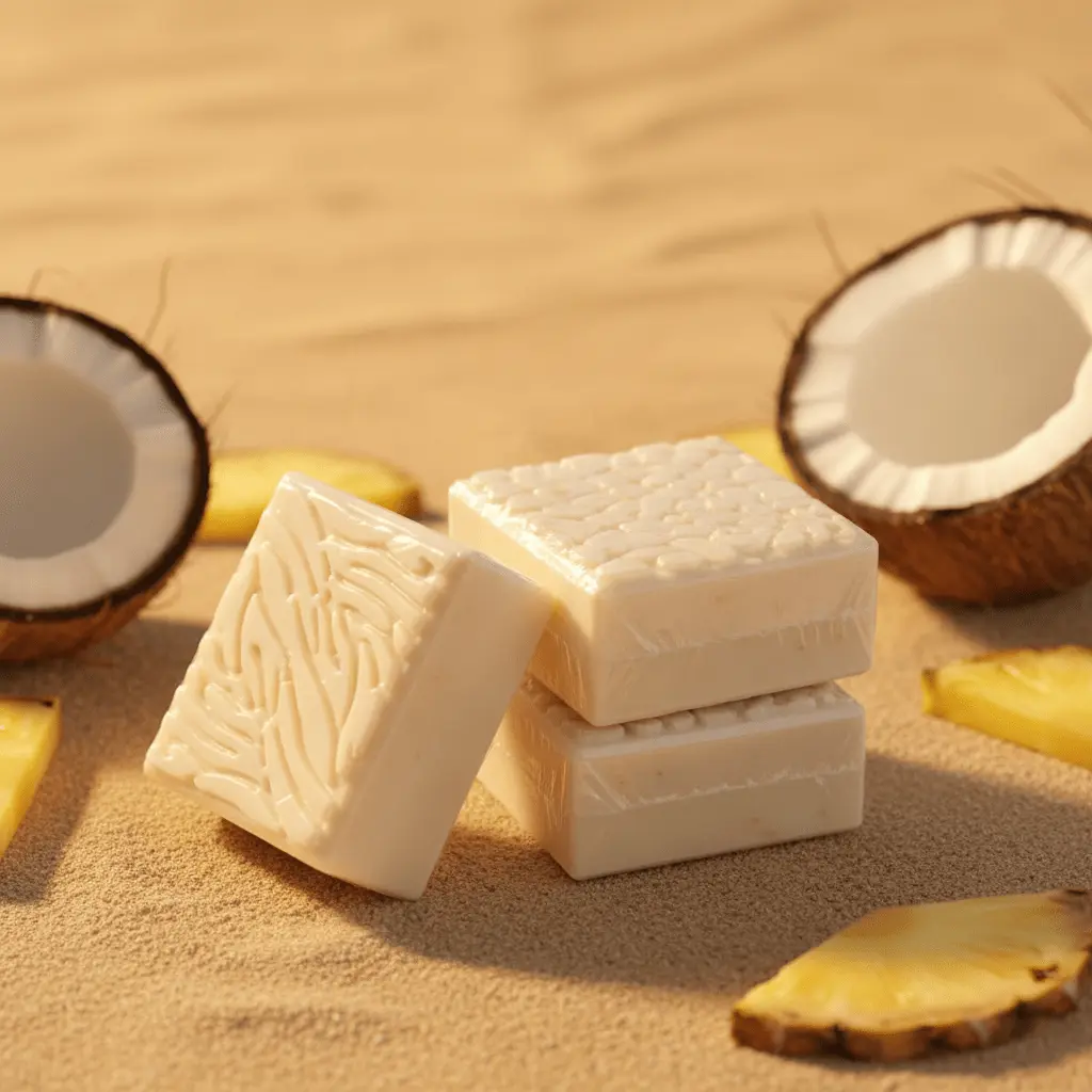 Artisan Pina Colada Bar Soap, Pineapple-Coconut Scent, Hydrating Cruelty-Free Bathing Bar for All Skin Types, Moisturizing Body Care for Bath & Shower