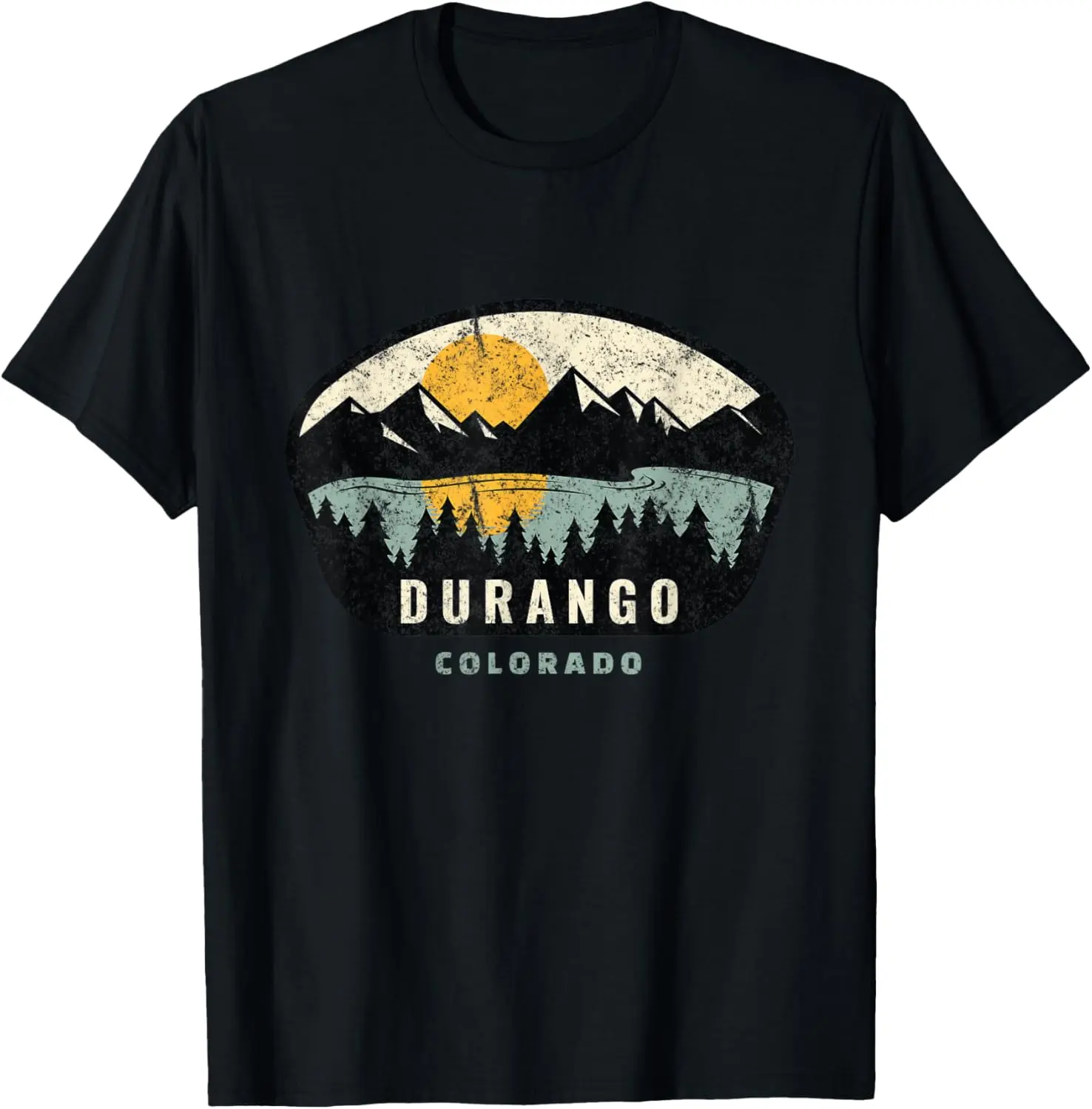 100%cotton Durango Colorado, Outdoors, CO Vacation Souvenir T-Shirt