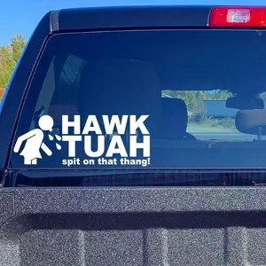Hawk Tuah Sticker, Spit on That Thang Vinyl Decal, Car Sticker, Meme Sticker