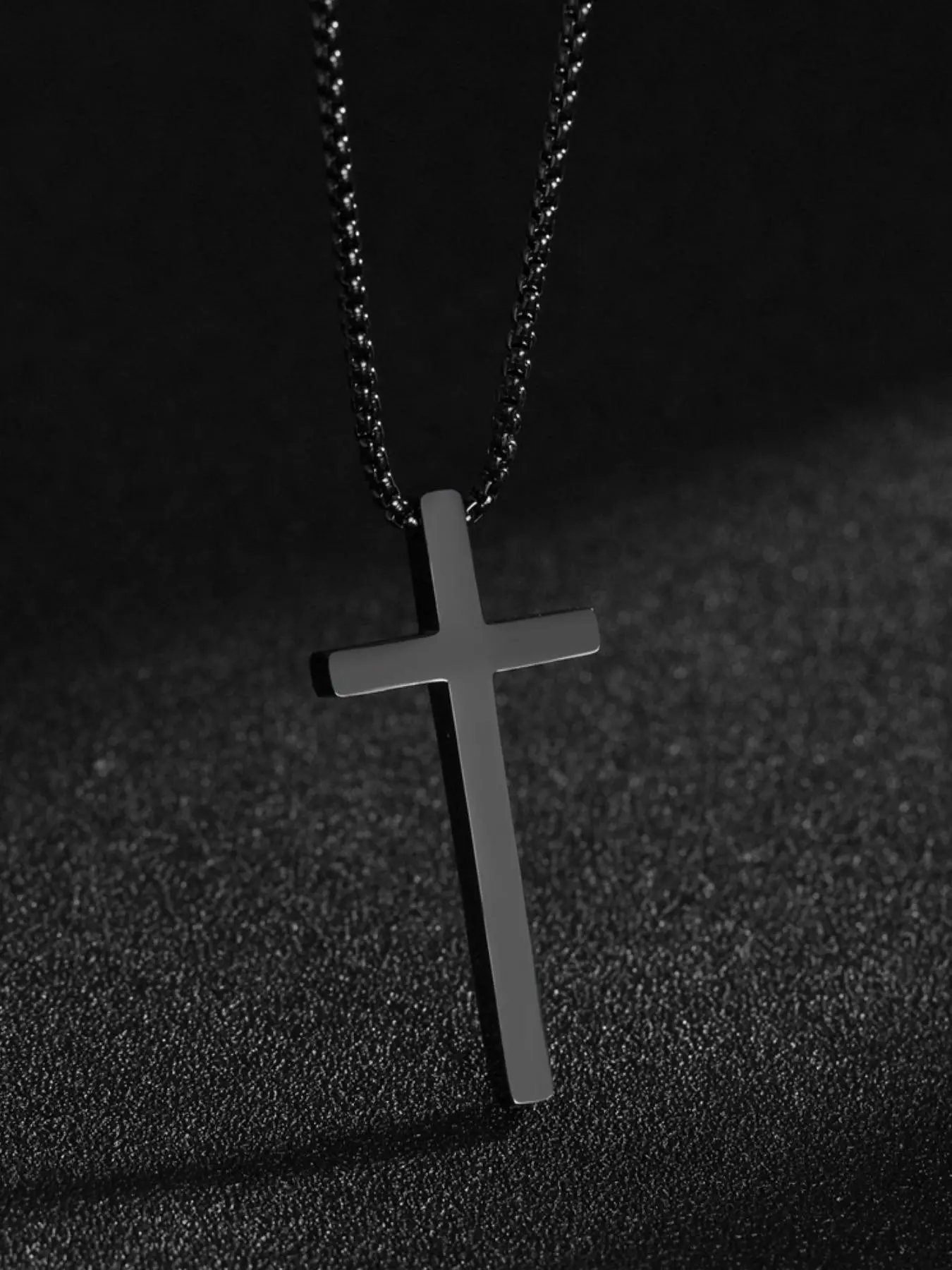 Vintage Cross Pendant Necklace, Dainty Charm Necklace for Men & Women, Stainless Steel Jewelry for Parties & Daily Wear, Trendy Versatile & Exquisite Jewelry for Birthday Gifts, Fashion Jewelry, Cross Necklaces