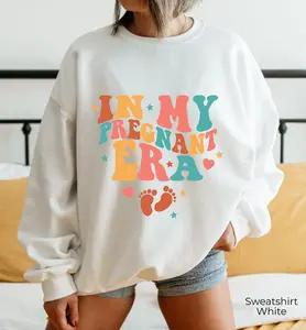 IIn My Pregnant Era Sweatshirt, Pregnancy Reveal Tee, Baby Announcement Hoodie, Trendy New Mom Shirt, Gift For Mama, G9720