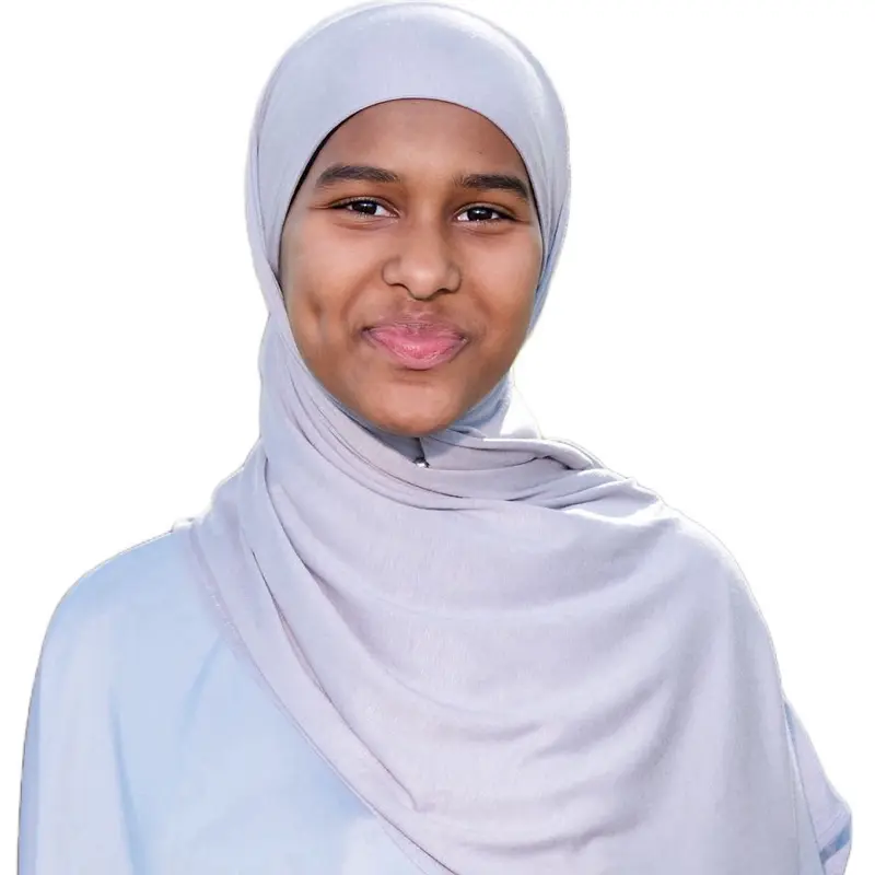 Tie-back Bamboo Jersey Hijab with Clips