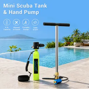 ChikaDIV 0.5L Mini Scuba Tank Set, Portable Refillable Diving Gear for Easy Pool Practice, Beach Snorkeling, Summer Water Fun & Shallow Underwater Adventures