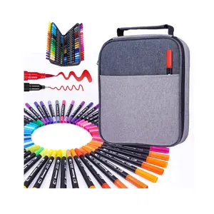 Dual Tip Brush & Fine Point Markers Set for Adults and Kids Coloring Books - Versatile Art Supplies for Drawing, Journaling, and Creative Projects