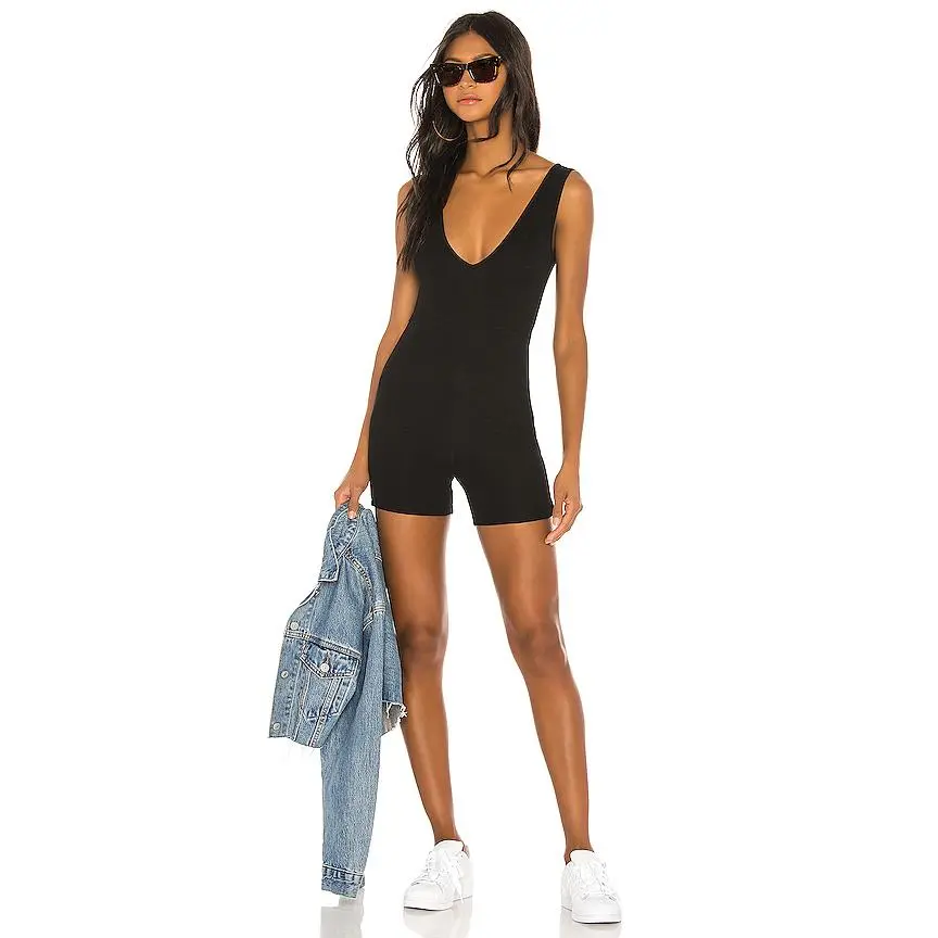 Lovers and Friends Tommie Romper in Black