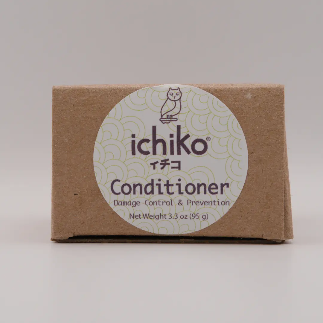 Ichiko Natural Haircare Conditioner Bar – Deep, Detangling, Allergy-Safe Formula for Wavy & Afro-Textured Hair, Deep Conditioner, Wavy Hair Conditioner