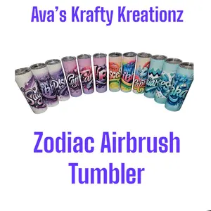 Zodiac Airbrush Tumbler