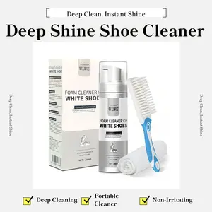 Shoe Cleaner Kit, Deep Cleaning Sole & Sneaker Cleaner, White Shoe Cleaner for Sneakers, Tennis Shoes, Leather, Canvas, Rubber and more,no-water shoe cleaner,portable shoe cleaner