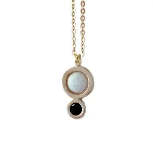 MINI ORBIT NECKLACE WITH OPAL