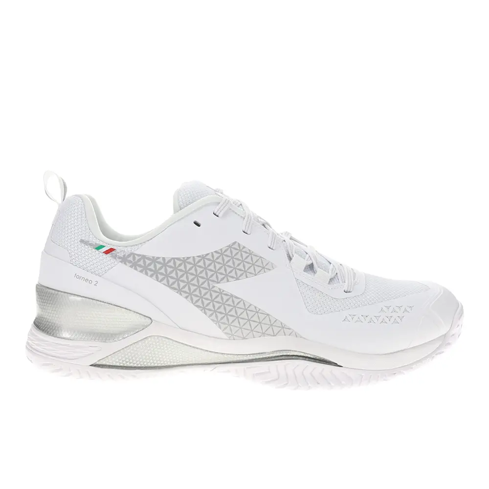 diadora Mens Blushield Torneo 2 All Ground Tennis Sneakers Shoes - White