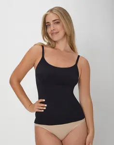 Maidenform Seamless Cami Shapewear Women's Lightweight Bra-Friendly Comfortable All-Over Cool Comfort Technology Firm Control Adjustable Convertible Straps