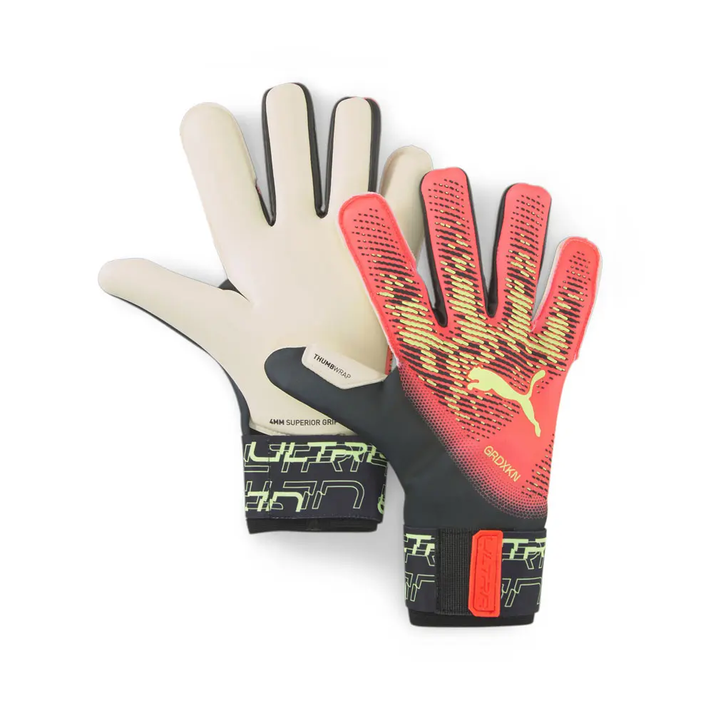 PUMA Mens Ultra Grip 1 Hybrid Goalkeeper Gloves - Orange PUMA Mens Ultra Grip 1 Hybrid Goalkeeper Gloves - Orange