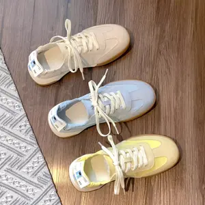 Women's Retro White Sneakers • Breathable Summer Version • Comfort Casual Ballet Shoes