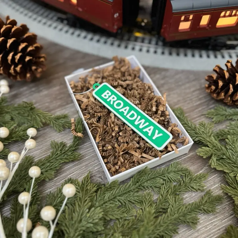 Custom Street Sign Ornament: Personalized Keepsake - 13 Colors