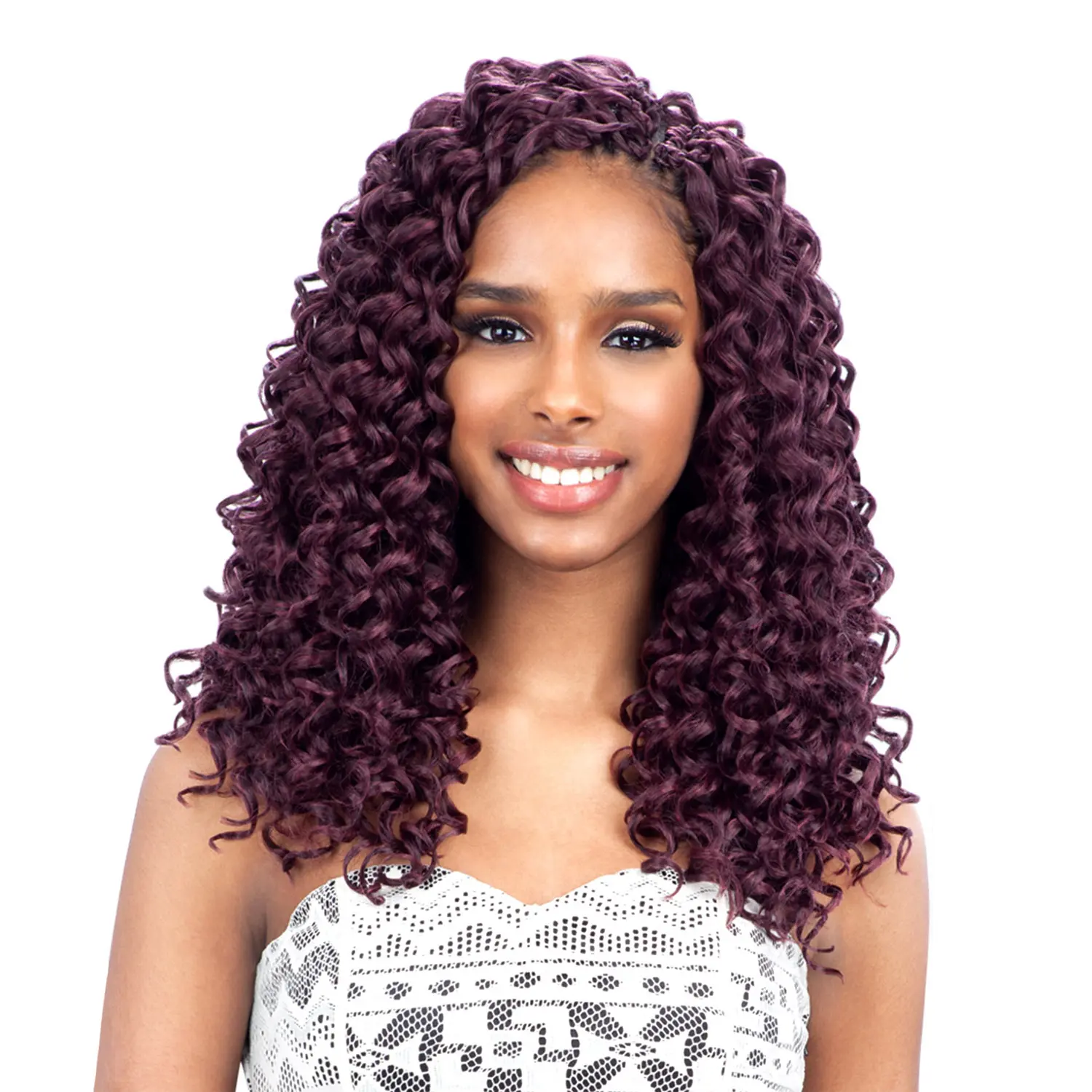Freetress Crochet Braids GoGo Curl - 12" Length Synthetic Hair Extensions, Hand-Tied Tangle-Free Human-Like Fiber Twisted Strands for Braids Hairstyles & Protective Styles, 12 Inches, Curl Pattern, Crochet Hairstyles, Curly, Twisted Curls
