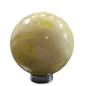 Citrine Crystal Sphere for Positive Energy and Healing