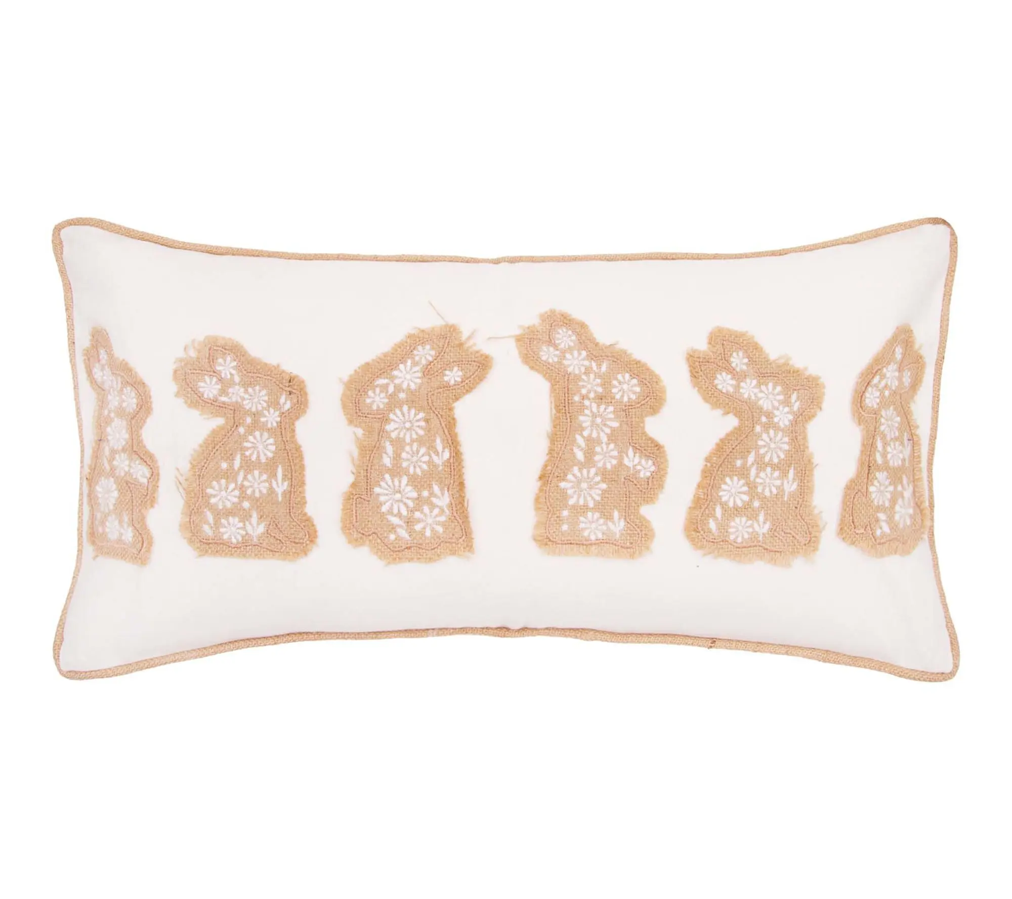 Easter Bunnies Throw Pillow by Valerie