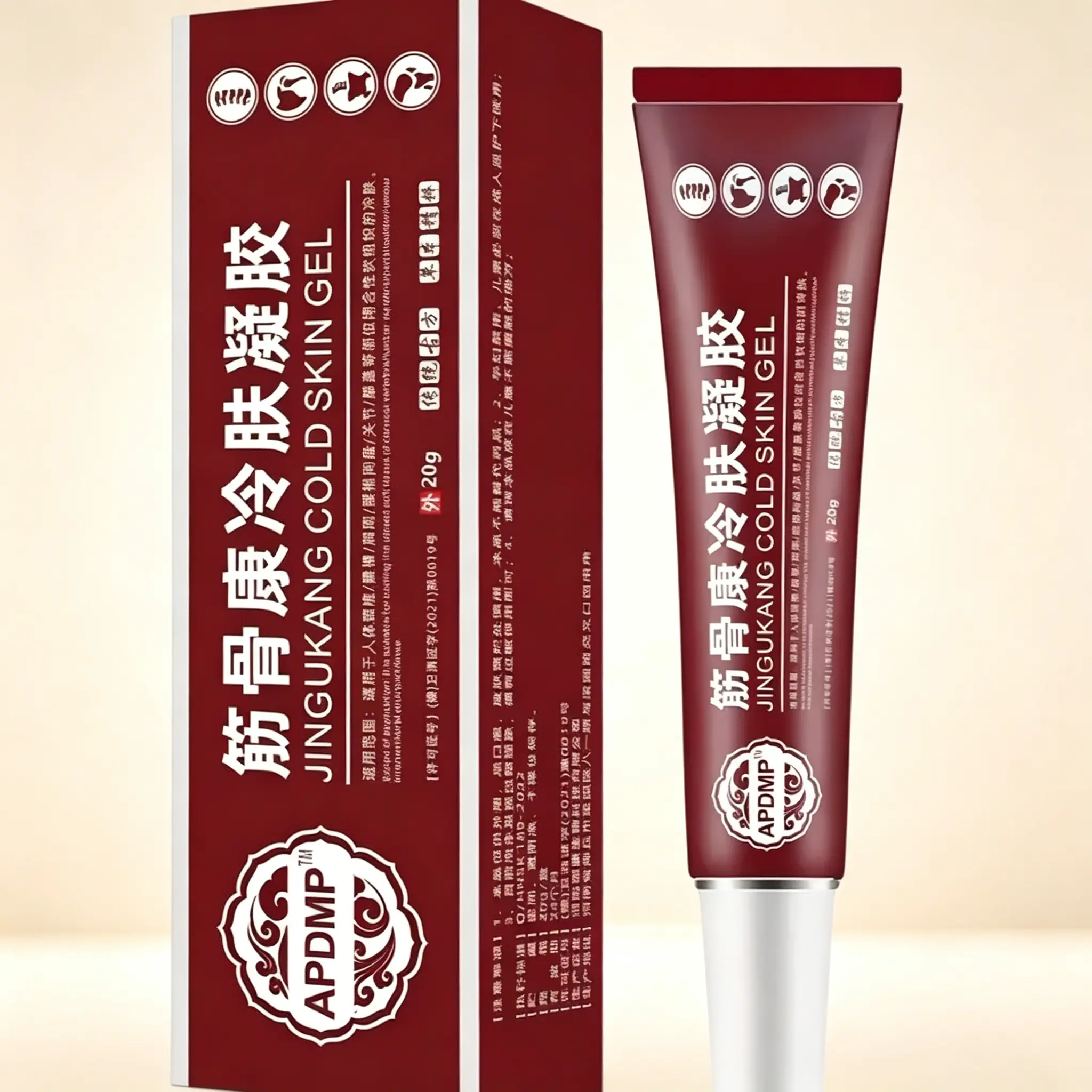 Jingukang Cold Compress Gel 20g – Soothing Relief Massage Gel for Muscles & Bones – Fast Cooling Relief for Knees, Lumbar, Neck, Hands & Feet – Soothes Joint Pain, Muscle Soreness & Stiffness – Healthcare Therapy Gel for Daily Body Care Treatment