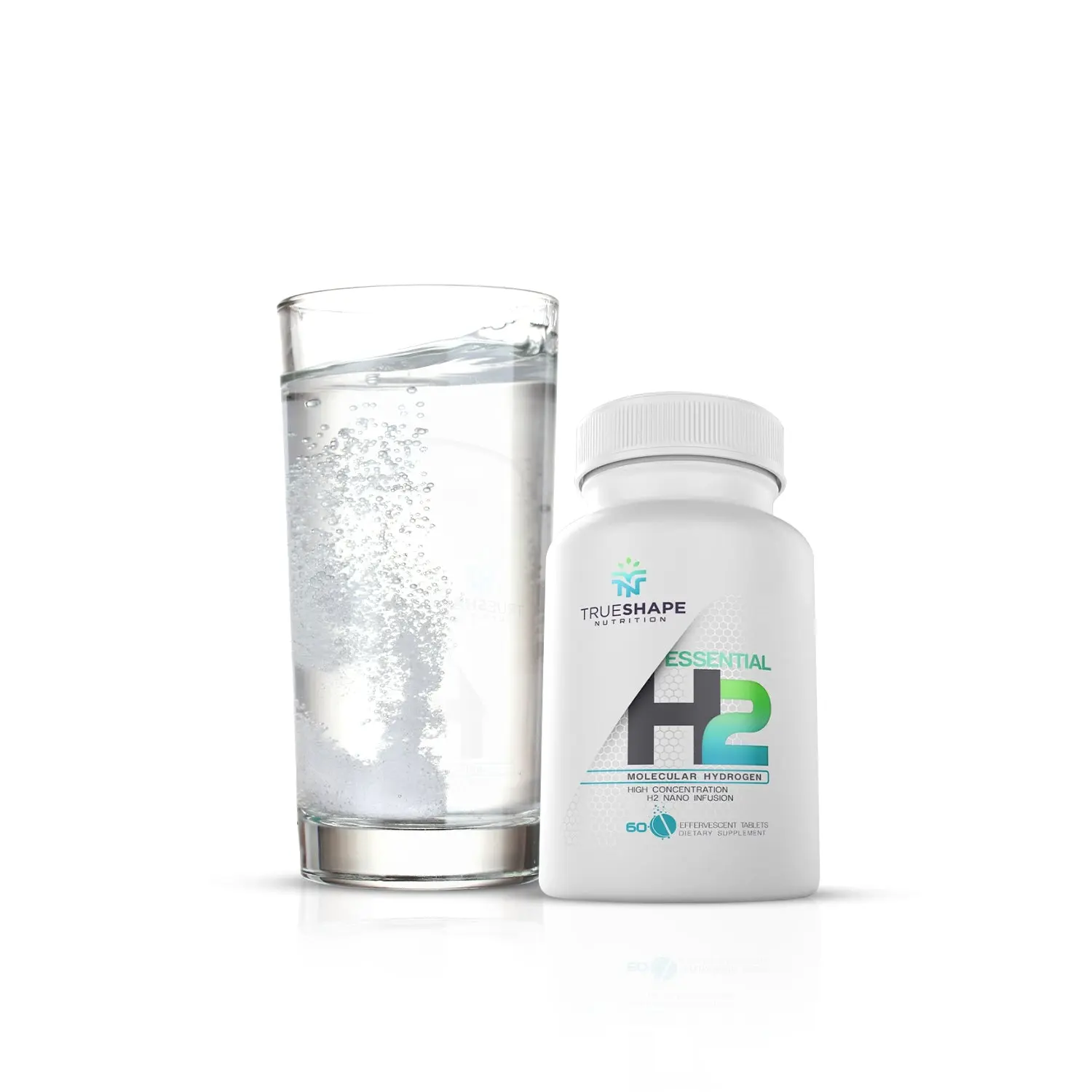Essential H2 Molecular Hydrogen Water Effervescent Tablets for Better Immune Support, Fitness Recovery, and General Wellness