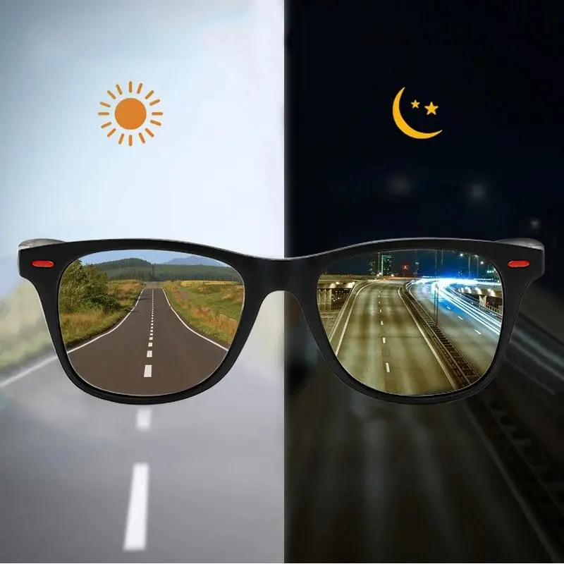 Men's Polarized Anti Glare Driving Sunglasses - UV400 Shield UV Protective Polycarbonate Glasses, Light Sturdy Frame, Fashion Wear for Automotive, Motorcycle Use, Uv Protective Sunglasses