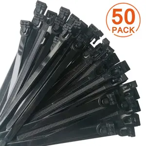 Reusable and detachable zip ties - heavy-duty and durable