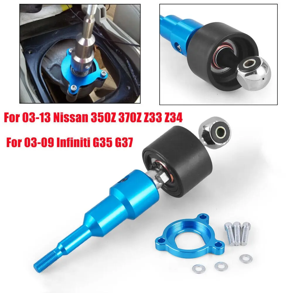 1 x Short Shifter Kit - High Strength Billet Steel, Low Friction, Motorsports-Grade, Long Lasting for Hard Driving, 40% Reduced Throw, Vehicle Specific Fit for 03-13 Nissan 350Z 370Z Z33 Z34 & 03-09 Infiniti G35 G37, Faster Shifts, Infiniti G37, Long Last