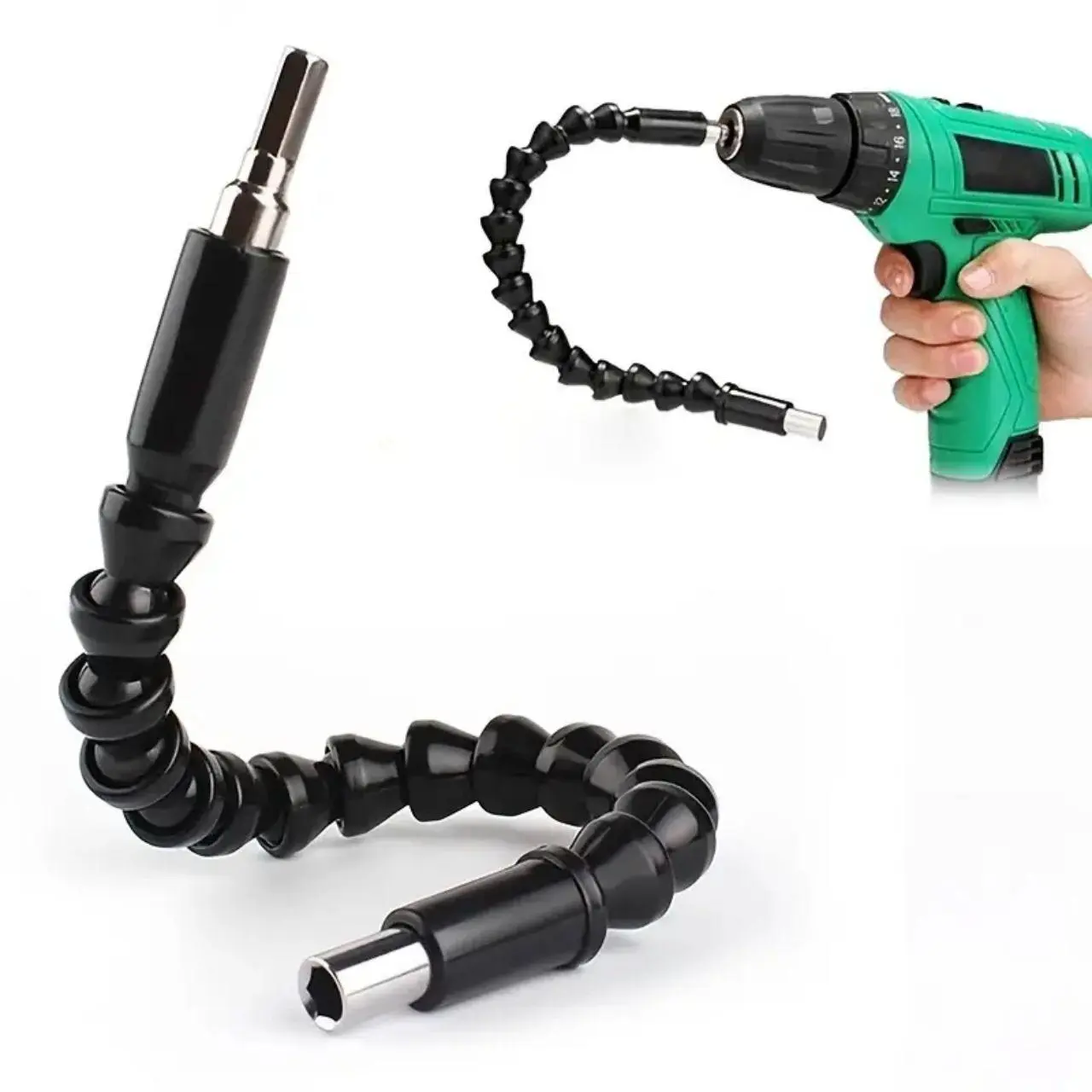 Drill Bit Extension Rod, Electric Drill Flexible Shaft Extension Rod, Hexagonal Screwdriver Flexible Shaft Extension Rod, Electric Tool Accessories