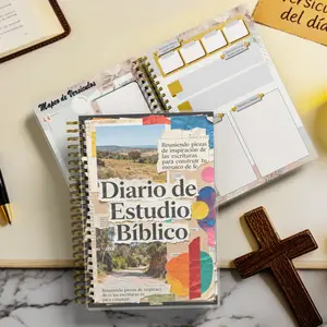 Daily Verse Mapping Notebook & Spiritual Focus Organizer | Undated Logbook with Spiral Bound Cover, Thick Paper, Dedicated Sections for Contextual Study, and Portable A5 Size (Spanish Version)