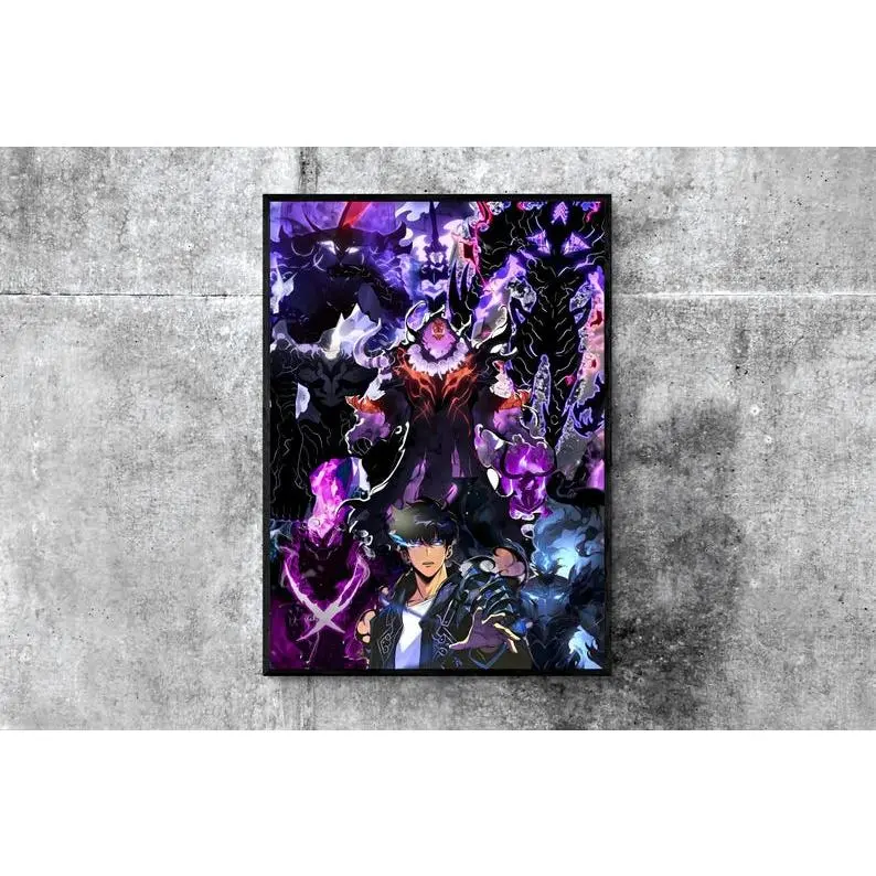 Solo Leveling Print, Anime Wall Art, Manga Poster, Room Decor, Fan Gift, Home Decor, High-Quality Print, Art Gift, Anime Merch6