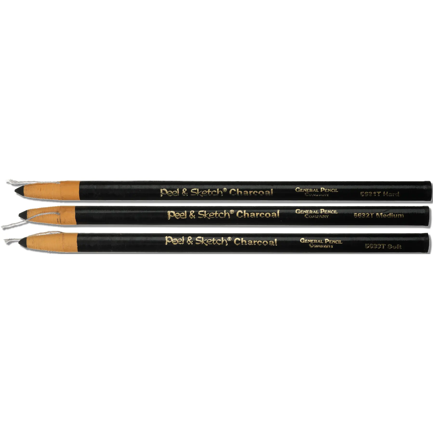 General's Peel & Sketch Charcoal Pencils