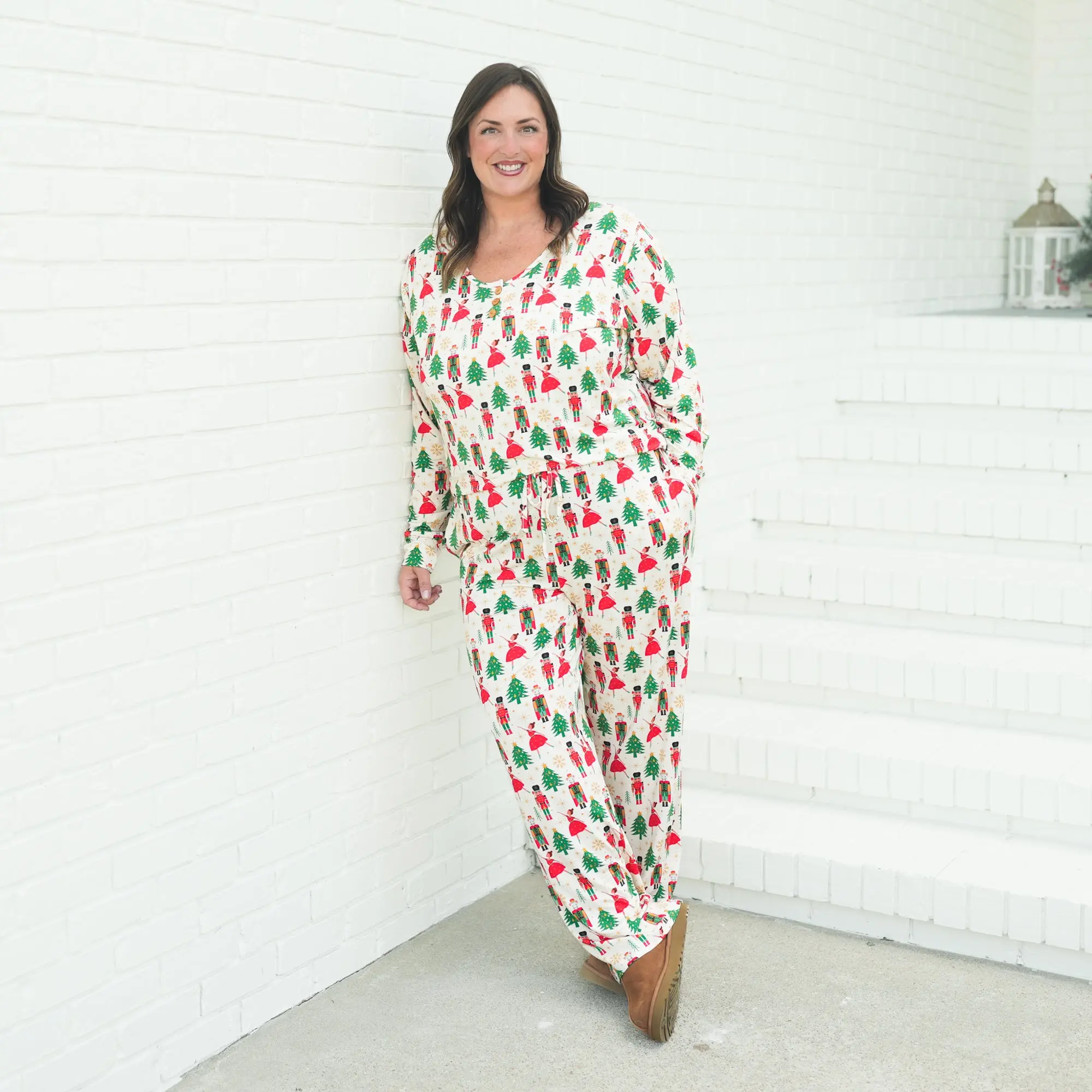 WOMEN'S PAJAMA SET- Nutcracker, Soft Comfort Breathable Christmas Pajama Set