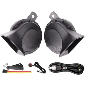 2 PCS 130dB Dual Electric Snail Air Horn for 12V Truck Waterproof