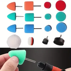 Polishing Pad A set of 16 Pieces Sponge Buffing Pads, Foam Polishing Pad Kit for Car Sanding, Polishing and Waxing