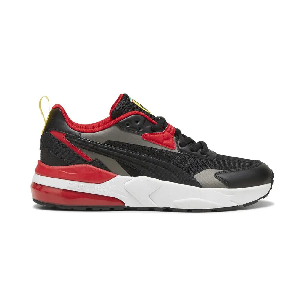 PUMA Mens Scuderia Ferrari Vis2k Lace Up Sneakers Shoes Casual - Black