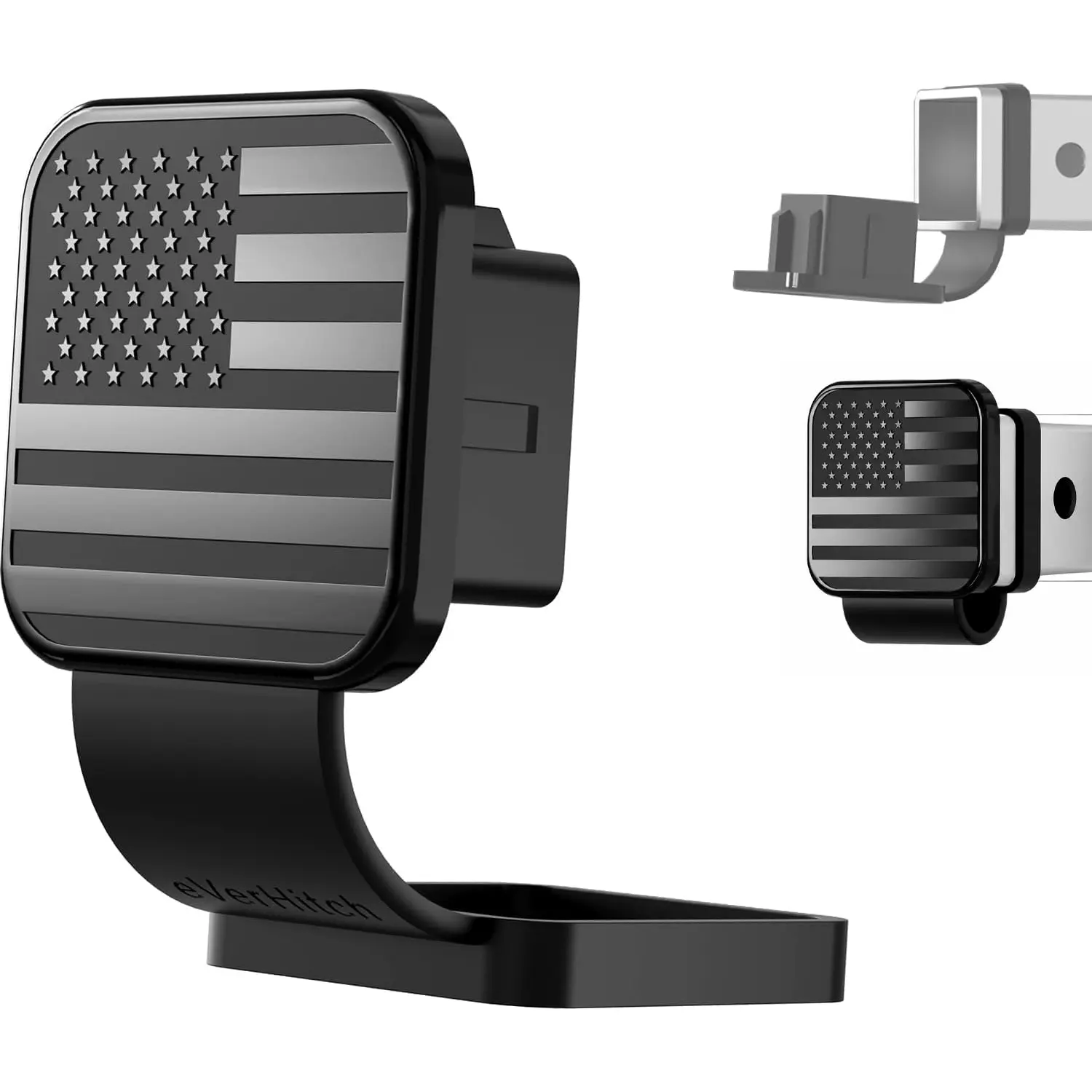 eVerHITCH American Flag Universal Trailer Hitch Cover Tube Plug Insert (Fits 2" Receivers, Black) eVerHITCH American Flag Universal Trailer Hitch Cover Tube Plug Insert (Fits 2" Receivers, Black)