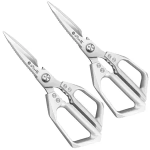 2-Pack Heavy Duty Kitchen Scissors – Stainless Steel, Rust-Resistant, Comfortable Grip for Daily Cooking