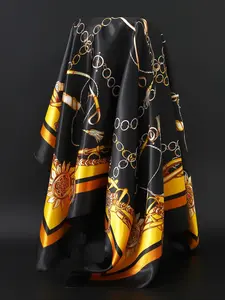 Fashionable Ethnic Pattern Print Square Scarf, Unique Patterns Versatile Soft Comfortable Shawl for Women & Men, Casual Versatile Scarf for All Seasons, Head Wrap