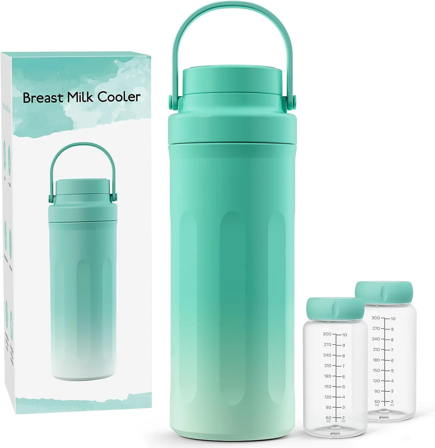 Deal 22oz Portable Breast Milk Cooler for, 24 Hours Long-Lasting Cold Preservation Large Capacity Travel Breastmilk Cooler Cup with Leak-Proof Lid Seal, On-the-Go Milk Fresh Keeper for Breastfeeding Moms, Ideal Mothers Day Gift, backtoschool, glowup