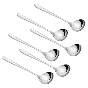 【AREL】6-Piece Stainless Steel Soup Spoon Set