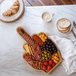 Funny Aperitif Board, Solid Wood charcuterie Board and Cheese Board, Novelty Kitchen Cutlery Party Plates, Wine Fruit Meat Large for Ideal Kitchen Gifts and Bachelor Party Gift