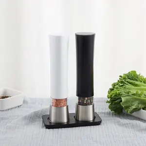 Hand-Crank Pepper Grinder Set, If Design Award Winner, Home Kitchen Sea Salt Mill, Pepper Grinding Bottle, Essential Cooking Tool