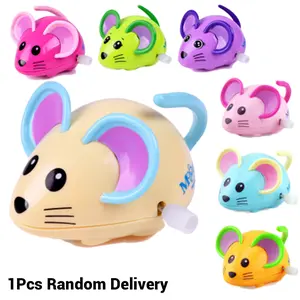 Cartoon Rat Wind Up Toy Children Running Chain Clockwork Small Toys Baby First Lovely Rat Mouse Educational Toy Kids Gift