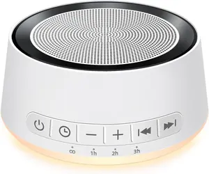 Sound Machine White Noise Machine with 30 Soothing Sounds 12 Colors Night Light Sleep Machine for Baby Kids Adults Brown Nosie Machine Pink Noise Machine with 32 Volume Levels for Office Home Travel