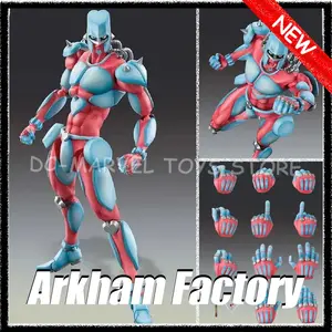 New Arkham Factory 22cm Super Action Statue BIG JoJo's Bizarre Adventure Crazy Diamond Figuras Model Action Figure Gifts Toys